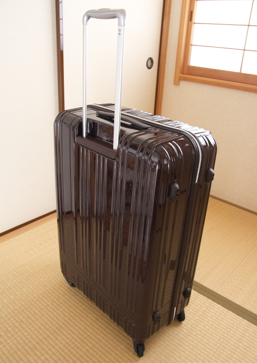 東急ハンズで購入した「ハンズプラス」のスーツケースが届きました！